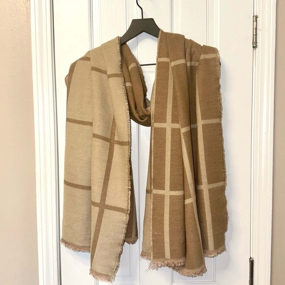 Zara plaid blanket scarf